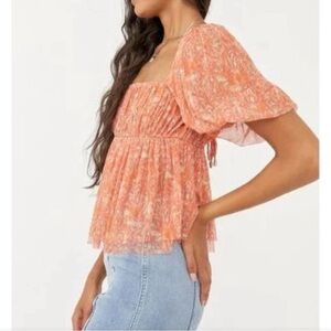 FREE PEOPLE PENELOPE PEACH TOP